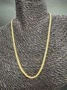 Gold Plated Sterling Silver Ball Bead Strand Chain 4mm 925 Italy Necklace 18"