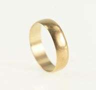 14K Rose Gold 3.7mm Vintage Simple Rounded Band Ring