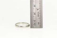 Platinum 3.0mm Vintage Benchmark Wedding Band Ring