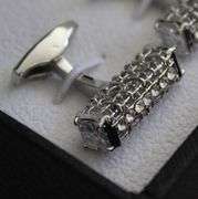 Handsome Pair Jeweled Style Cufflinks By Carelli