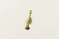 18K Yellow Gold Maori Wahaika Traditional Blade Sword Charm/Pendant