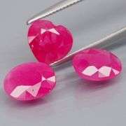 Fantastic 3.46ct HEATED ONLY Ruby set