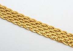 Beautiful Multi=Strand 14K Woven Necklace