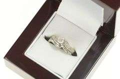 14K Yellow Gold 0.40 Ctw Diamond Engagement Bridal Set Ring