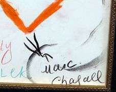 Auction Highlight: Marc Chagall One-Of-A-Kind Crayon and Pastel on Paper