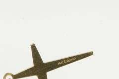 14K Yellow Gold Christian Faith Symbol Cross Vintage Charm/Pendant