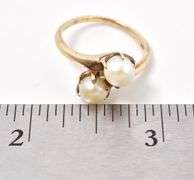 Superb 10K Yellow Gold Pearl Ring