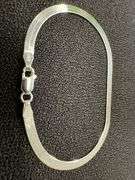 Sterling Silver Flexible Herringbone Bracelet 3.5mm Solid 925 Italian Chain 7"