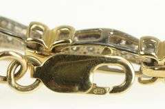 10K White Gold 1.75 Ctw Two Tone Diamond X Tennis Bracelet