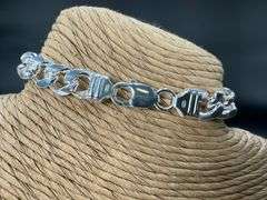 Sterling Silver Solid Miami Cuban Link Chain 9.2mm 925 Italy Heavy Curb Bracelet 7" Inch