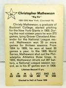 Christy Mathewson 1963 Golden Press Baseball Card
