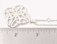 Captivating Celtic Knot Pendant Necklace in Sterling Silver