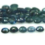 Heated only! 7.74ct greenish blue sapphire set