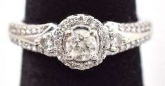 Fantastic 10K White Gold Diamond Ring