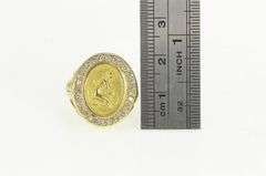 18K Yellow Gold 0.40 Ctw Diamond Athena Goddess Ring