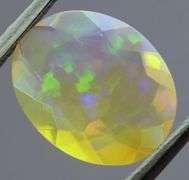 Captivating 1.62ct fully faceted fairy fire jelly Opal