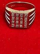 MEN'S GOLD AND DIAMOND RING