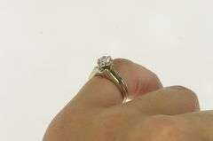 18K White Gold 0.49 Ct Diamond Solitaire Engagement Ring