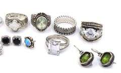Group lot of vintage 925 sterling silver jewelry