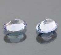 Superb 1.61ct blue violet Tanzanite pair