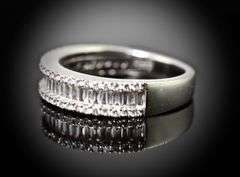 Elegant 14K White Gold and Diamond Band by Effy