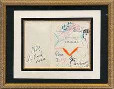 Auction Highlight: Marc Chagall One-Of-A-Kind Crayon and Pastel on Paper