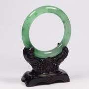 Natural Certified China Green Jadeite Bangle