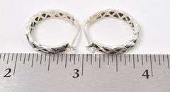 Delightful Celtic Knot Hoop Earrings in Sterling Silver