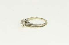 18K White Gold 0.49 Ct Diamond Solitaire Engagement Ring