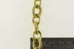 18K Yellow Gold David Yurman Oval Link Chain Designer Bracelet