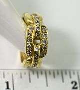 Stylish 18K Yellow Gold and Diamond Ring
