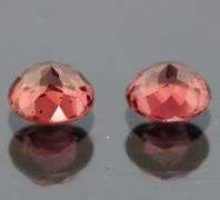 Awesome 2.13ct cherry pink Rhodolite garnet pair