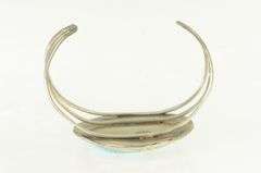 Sterling Silver Southwestern Turquoise Ornate Cuff Bracelet