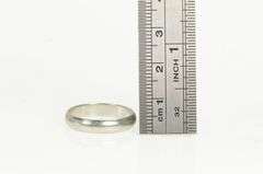 Platinum 4.0mm Rounded Classic Wedding Band Ring