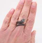 EFFY Black Diamond Snake Ring