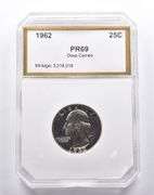 PR69 Deep CAM 1962 Washington Quarter PCI