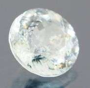 Bright .99ct platinum blue round cut Aquamarine
