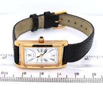 Tiffany & Co by Portfolio square gold plated quartz watch