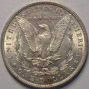 1886 Morgan Silver Dollar, Circulated.