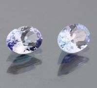 Superb 1.61ct blue violet Tanzanite pair