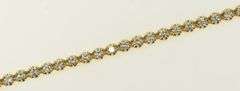 14K Yellow Gold 2.30 Ctw Diamond Classic Vintage Tennis Bracelet