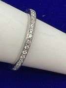LADIES 14K WHITE GOLD DIAMOND ETERNITIY RING