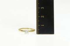 14K Yellow Gold 0.58 Ct Round Diamond Solitaire Engagement Ring