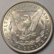 1889 Morgan Silver Dollar, Circulated.