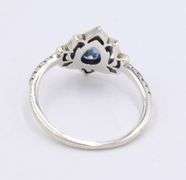 2 Pairs of stud earrings and ring in 925 sterling silver