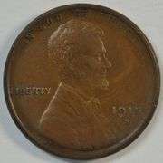 Original AU58 scarce 1915-S Lincoln Cent. Fully struck