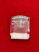 CERTIFIED 14K WHITE GOLD DIAMOND BAND