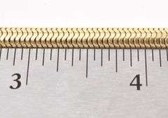 Wonderful 14K Yellow Gold Herringbone Chocker Necklace