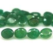 Oval cut 8.11ct Zambian Emerald set