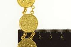 18K Yellow Gold $2.50 Quarter Eagle 1891-1907 Coin Chain Bracelet